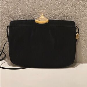 Morris Moskowitz Vintage Suede Leather Shoulder Cross Body Bag or Clutch